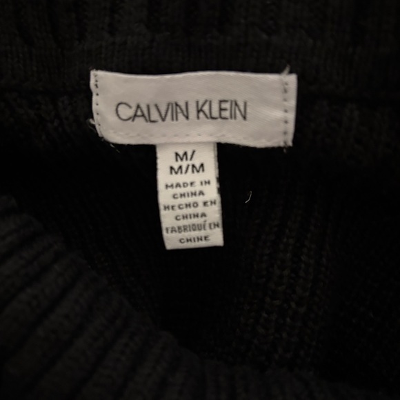 Calvin Klein Elegant Black Turtleneck Sweater - Picture 9 of 9